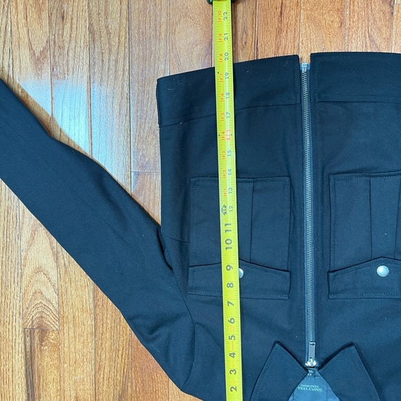 Black Cropped Utility jacket with front pockets women’s xs - Picture 9 of 12